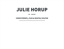 Tablet Screenshot of juliehorup.com